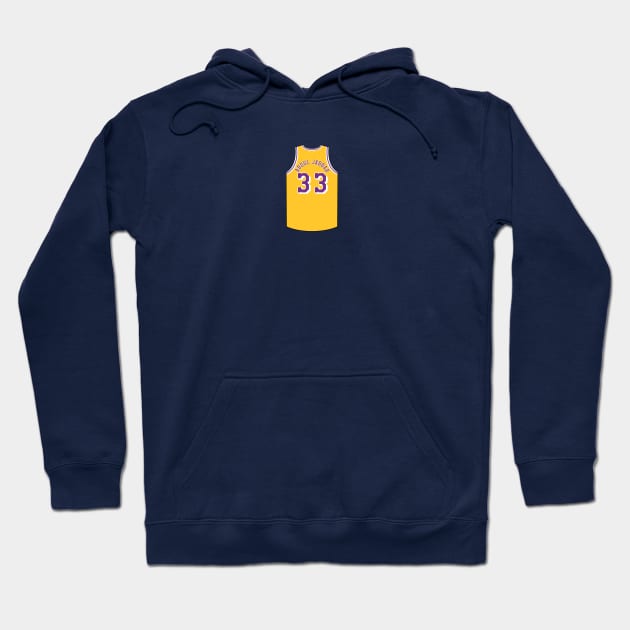 Kareem Abdul Jabbar Los Angeles Jersey Qiangy Hoodie by qiangdade